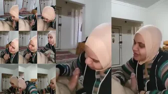 سكس عربي مصريه قاعده مع عشيقها تمص زبه بكل هيجان
